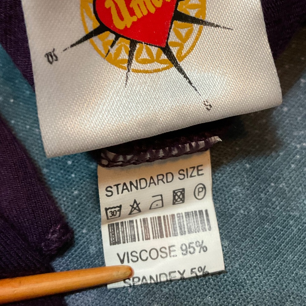 Umba festival deep plum stretch shorts with partial skirt - Picture 10 of 14